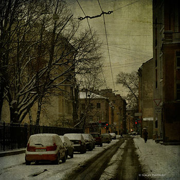 Зимний вечер на Петроградке